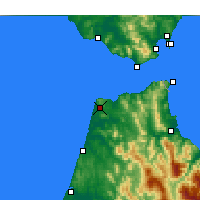 Nearby Forecast Locations - Tangier - Mapa