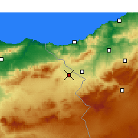 Nearby Forecast Locations - Oujda - Mapa
