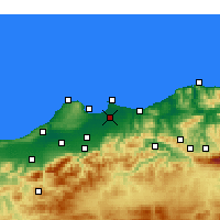 Nearby Forecast Locations - Algiers - Mapa