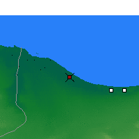 Nearby Forecast Locations - Zuwarah - Mapa