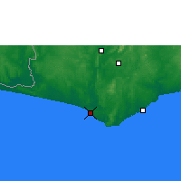 Nearby Forecast Locations - Axim - Map