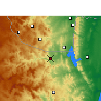 Nearby Forecast Locations - Pongola - Mapa