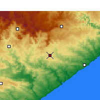 Nearby Forecast Locations - Bhisho - Map