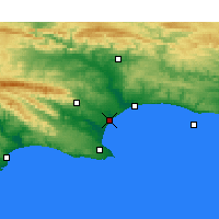 Nearby Forecast Locations - Port of Ngqura - Mapa