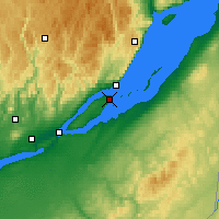 Nearby Forecast Locations - I. d`Orleans - Map