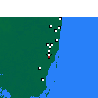 Nearby Forecast Locations - Miami - Mapa