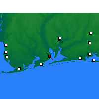 Nearby Forecast Locations - Pensacola Airport - Mapa
