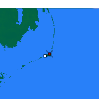 Nearby Forecast Locations - Cape Hatteras - Mapa