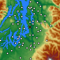 Nearby Forecast Locations - Seattle - Mapa