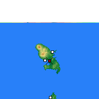 Nearby Forecast Locations - Martinique - Mapa