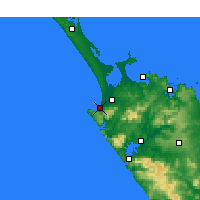 Nearby Forecast Locations - Ahipara - Map