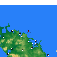 Nearby Forecast Locations - Cavalli Islands - Map
