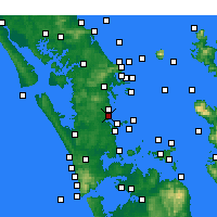 Nearby Forecast Locations - Orewa - Mapa