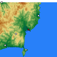 Nearby Forecast Locations - Gisborne - Mapa