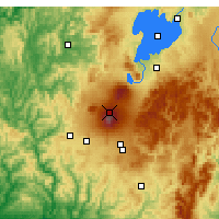 Nearby Forecast Locations - Tongariro NP - Map