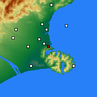 Nearby Forecast Locations - Lyttelton - Map