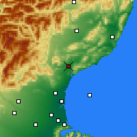 Nearby Forecast Locations - Waipara - Mapa