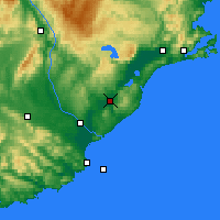 Nearby Forecast Locations - Milton - Mapa