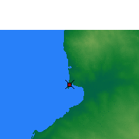 Nearby Forecast Locations - Broome - Mapa