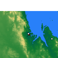 Nearby Forecast Locations - St Lawrence - Mapa