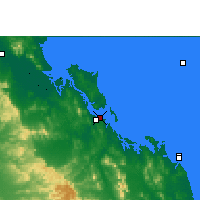 Nearby Forecast Locations - Gladstone - Map