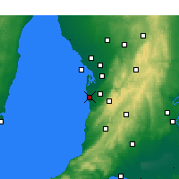 Nearby Forecast Locations - Adelaide - Mapa
