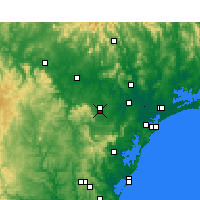 Nearby Forecast Locations - Cessnock - Mapa