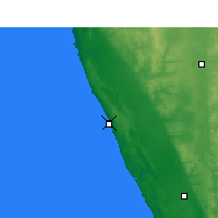 Nearby Forecast Locations - Lancelin - Mapa