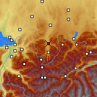 Nearby Forecast Locations - Allgäu Alps - Mapa