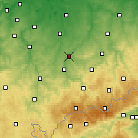 Nearby Forecast Locations - Glauchau - Map