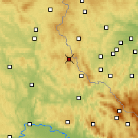Nearby Forecast Locations - Schönsee - Map