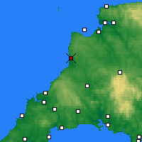 Nearby Forecast Locations - Bude - Mapa