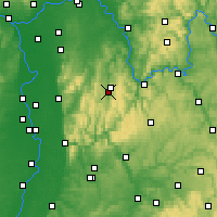 Nearby Forecast Locations - Erbach im Odenwald - Mapa