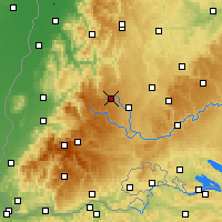 Nearby Forecast Locations - Sankt Georgen - Mapa