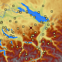 Nearby Forecast Locations - Herisau - Mapa