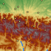 Nearby Forecast Locations - Saint-Lary-Soulan - Map
