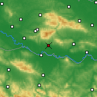 Nearby Forecast Locations - Nova Gradiška - Map