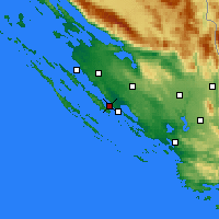 Nearby Forecast Locations - Biograd na Moru - Mapa