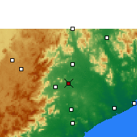 Nearby Forecast Locations - Bobbili - Mapa
