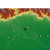 Nearby Forecast Locations - Jalpaiguri - Mapa