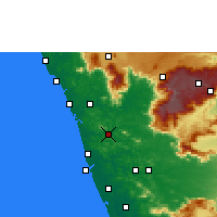 Nearby Forecast Locations - Malappuram - Map