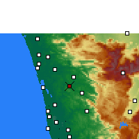 Nearby Forecast Locations - Muvattupuzha - Map