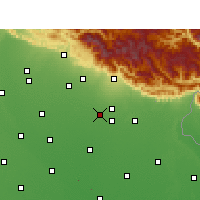 Nearby Forecast Locations - Rudrapur - Mapa