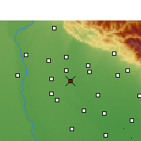 Nearby Forecast Locations - Sahaspur - Mapa
