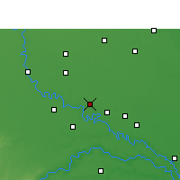 Nearby Forecast Locations - Tundla - Mapa