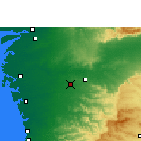 Nearby Forecast Locations - Vyara - Map