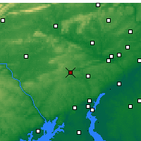 Nearby Forecast Locations - Coatesville - Mapa