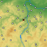 Nearby Forecast Locations - Dobřichovice - Map