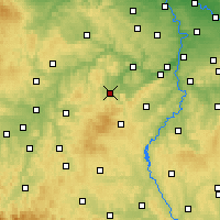 Nearby Forecast Locations - Hořovice - Map