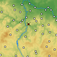 Nearby Forecast Locations - Jílové u Prahy - Mapa
